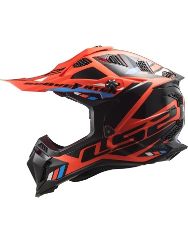 LS2 MX700 Subverter evo stomp Orange Black Off Road Motorbike Motocross Helmet