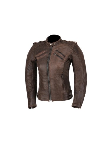 R-Tech Bold Lady Leather Jacket Brown