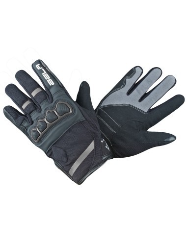 Bela Tracker Men Motorbike Gloves - Black/Grey