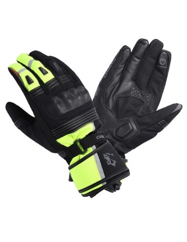 Bela Ice Winter WP Gloves Black/Yellow Fluor