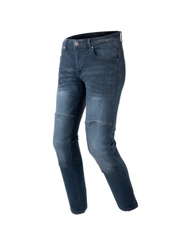 R-Tech Johny Calça jeans masculina - Azul Médio